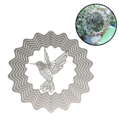 1/PC 1 Heart Decoration PC For Spinner Balcony Mobil Outdoor Chimes Geometric Dream Chime Rotating Stainless Stereo