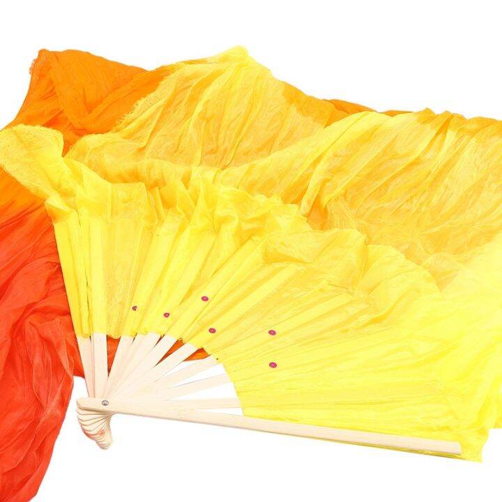 beautiful-silk-three-color-gradient-flame-dance-fan-hand-folding-bamboo-fan-decoration-fan-for-ladies-womens-home-crafts