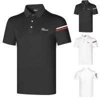 Titleist เสื้อยืดแขนสั้นระบายอากาศได้ดีสำหรับเสื้อเชิ้ตผู้ชายกางเกงเล่นกอล์ฟ2023ใส่เล่นกอล์ฟเสื้อโปโลไม่มีซับในใส่สบาย