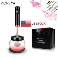 【CW】 ZOREYA Electric Makeup Cleaner Dryer Machine and Cleaning Deeply Most Sizes Brushes