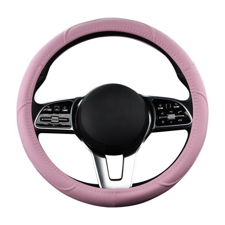 yf-motocovers-car-anti-slip-leather-steering-wheel-cover-universal-car-wheel-protective-fashion-style-38cm-pink