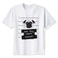 Funny T Shirts For Men Animal Dog Pug Cat T-Shirt Hachiko French Bulldog Graphic Tops Tees Mugshot Tshirt 【Size S-4XL-5XL-6XL】