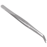 Stainless Steel Tweezers Serrated Curved Dental Instruments Dental Tool Handtool parts Accessories