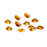 New Fashion Yellow Color 12x12MM Square Cut Citrine Stones 12.5ct Loose Gemstone Hotsale Jewelry Gifts 10 pcs/set Wholesale