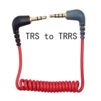 TRS to TRRS 3.5mm Spring Coiled Microphone Cable for RODE Sc7 By VIDEOMIC GO Video Micro type Mics