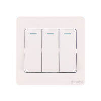 [NewFCMY] Wall Switch 1234 Gang 1Way Button Wall Light Switch On Off Push Button