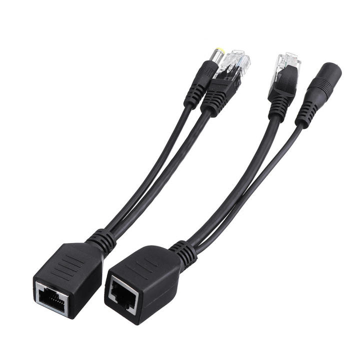 poe-adapter-cable-ชุดอุปกรณ์จ่าย-รับไฟฟ้าผ่านสายแลน-power-over-ethernet-or-poe-จำนวน-2-คู่