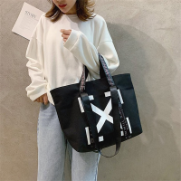 2022 New Women Canvas Tote Shopping Bag Lady Shoulder Bag Big Capacity Pockets Girl Messenger Bag School Books Travel Beach Bags