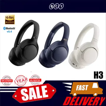 QCY H3 ANC Bluetooth 5.4 Wireless Headphones Hi Res Audio Headphones 43 dB  Hybrid Active Noise Cancellation Headphones 70H