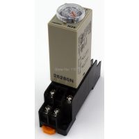 H3y-2 Ac 220V On-Delay Dpdt รีเลย์เวลาพร้อมตัวจับเวลาซ็อกเก็ตพร้อมฐาน30S 60S 30Min 60Min