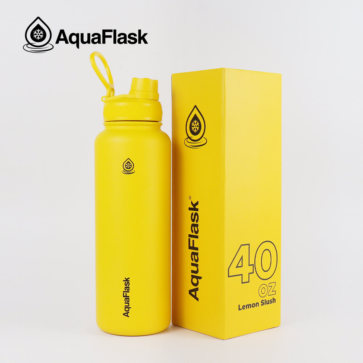 AquaFlask 32oz Insulated Stainless Steel Water BottleWide Mouth with Flip Top 
