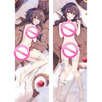 (ปลอกหมอนเท่านั้น) Konosuba Megumin Cospaly ปลอกหมอนอนิเมะธีม Dakimakura กอดร่างกาย Peachskin 2Way ปลอกหมอนรองนั่งโซฟาโอตาคุ