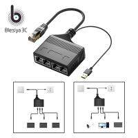 Blesiya RJ45ตัวแยกอีเธอร์เน็ต RJ45รางช่องยูเอสบีสำหรับ Cat5E Cat5 Cat8 Surf ออนไลน์