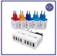 ZIGSHOP หัวชาร์จเร็ว Wall charger แบบ 3 ช่องรองรับ Quick Charge Fast Charge QC 3.0