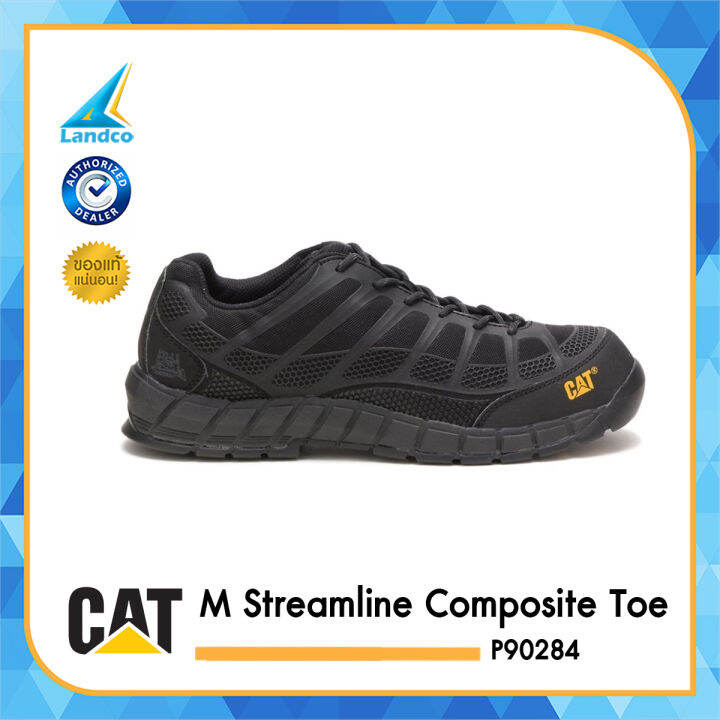 Caterpillar แคเทอร์พิลลาร์ CAT รองเท้าผู้ชาย รองเท้าเซฟตี้ Safety Men Streamline Composite Toe
