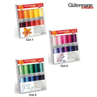 Gütermann Machine Embroidery Thread Set Rayon 40 200 m ด้ายปักจักรเซ็ท 10 สี