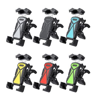 dvvbgfrdt 2023 New Bicycle Motorcycle Phone Mount Plastic Handlebar Phone Holder for Scooter Adjustable GPS Mount for Most Phones