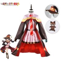 Anime Cos Konosuba Megumin Cloak Dress Uniform Full Set Outfit Gods Blessing On This Wonderful World Cosplay Dress