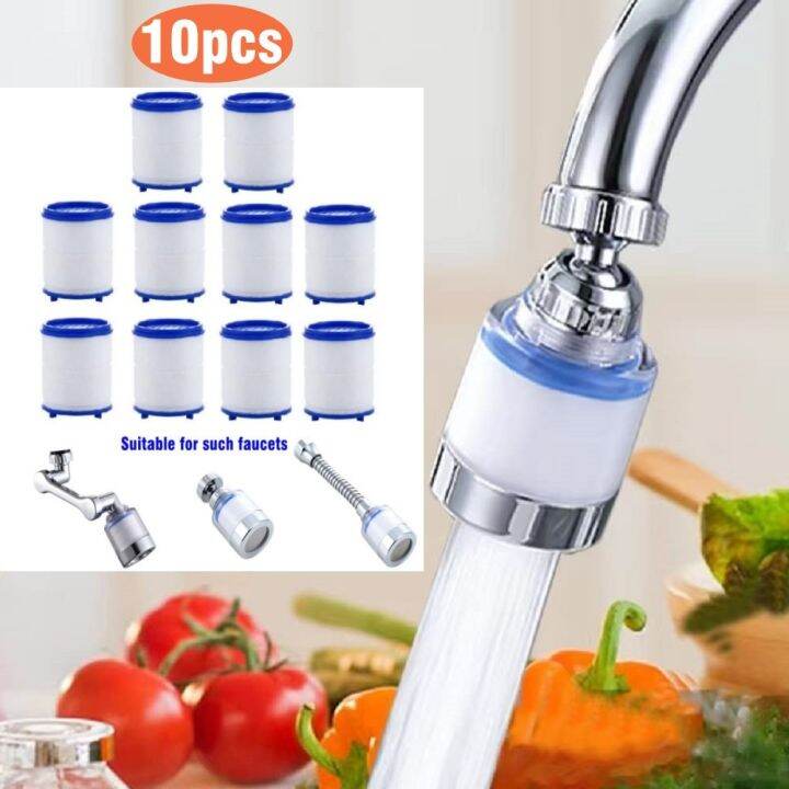 New 10pcs Faucet Water Filter Remove Chlorine Heavy Metals Filtered