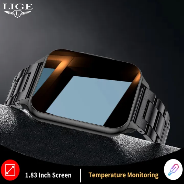 A HOT】 Lige Body Temperature Smartwatch Flashlight 2022 Watch For Men Smart  Watch Call Reminder Custom Wallpaper Sports Fitness Clock | Lazada PH