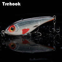 Trehook 68มิลลิเมตร9กรัมขนาดเล็กกระตุกเหยื่อ wobblers ล่อตกปลาสำหรับหอกจม VIB เหยื่อตกปลาน้ำแข็งรอก lu. เหยื่อกระตุกยาก