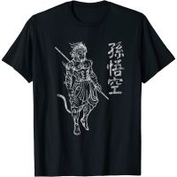 Sun Wukong Monkey King ตัวอักษรจีนตัวอักษร O-Neck Cotton T เสื้อผู้ชาย Casual Graphic Tees Tops Dropshipping คุณภาพสูง