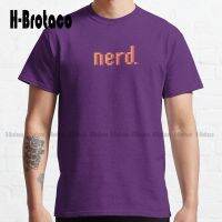 Pixelated Nerd Classic T-Shirt High Quality Cute Elegant Lovely Kawaii Cartoon Sweet Cotton Tee Shirts Creative Funny Tee Xs-5Xl