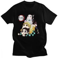 Demon SlayerตลกTเสื้อผู้ชายKimetsuไม่มีYaibaเสื้อยืดกราฟิกญี่ปุ่นAnime Tshirt S-5XL