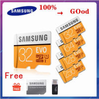 ♥COD + สินค้าพร้อมส่ง + ฟรี♥SAMSUNG การ์ดความจำไมโคร SD ขนาด U3 GB/256GB/64GB 128 TF Class10 C10