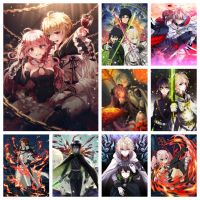 Japanese Anime Seraph Of The End Diamond Painting Manga Wall Picture Handmade Crafted Needlework Mosaic Crystal Embroidery Decor