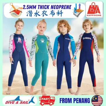 Dark Lightning Kids Wetsuit for Boys and Girls, Neoprene Thermal