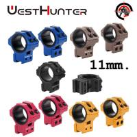 WestHunter 25.4mm/30mm Rings Low Profile Dovetail Scope Mounts 11mm Rail Accessories