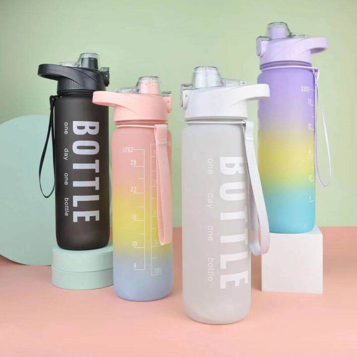 1000ML Water Bottle 1Liter Water Bottle 1L Jumbo Pastel Sports Tumbler ...