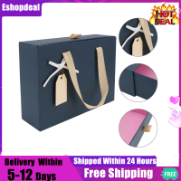 Eshopdeal【Ready Stock】Birthday Gift Packing Box Festival Gift Box Oblong Wrapping Box (Dark Blue)