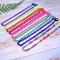 Colorful Acrylic Chain on the Neck for Women Cute Kids Glasses Dangle Mask Holder Children Eyeglasses Lanyard Strap 23.6inch