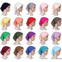 【CW】 2019 women plain Inner scarf hijab headwrap solid full cover-up femme ladies bonnet hat muslim hijabs store