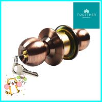 ลูกบิดทั่วไป AZLE DY587 หัวกลม สีทองแดงรมดำKEYED ENTRY DOOR KNOB AZLE DY587 ROUND HEAD ANTIQUE COPPER **ของแท้100%**