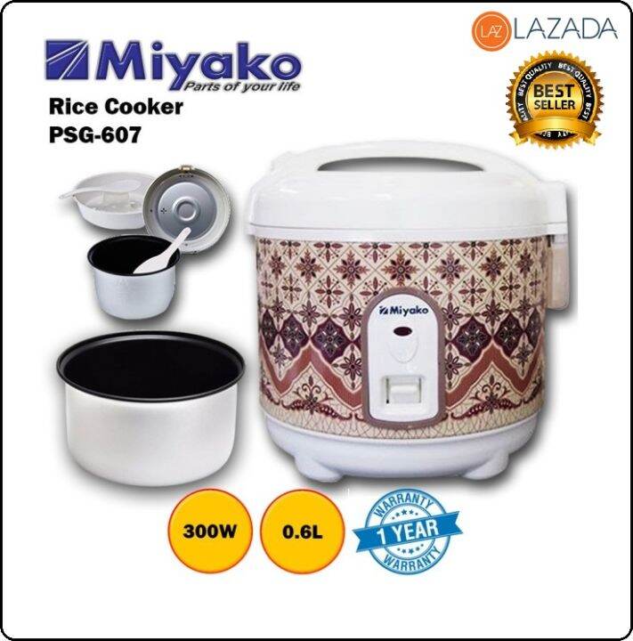 Miyako Rice Cooker Mini Murah ORIGINAL PSG 607 0.6 Liter original Lazada Indonesia