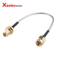 1pce SMA Male Plug to SMA Male Female Jack to Plug RG405 Silver Cable Semi-rigid Flexible Pigtail RF Connector