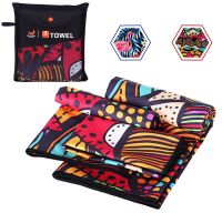 ❁△ 3 Sizes in 1 Pack Quick Lightweight Absorbent Compact Camping Microfiber Towels with bag Fit for travel and sports