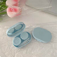 Contact Lens Case Box With Mirror Container Lady For Travel Care Holder Candy Color Portable Mini