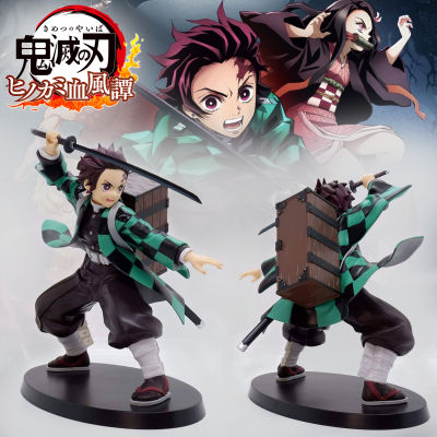 Figure ฟิกเกอร์ จากการ์ตูนเรื่อง Demon Slayer Kimetsu no Yaiba the Movie Mugen Train ดาบพิฆาตอสูร เดอะมูฟวี่ ศึกรถไฟสู่นิรันดร์ Kamado Tanjirou คามาโดะ ทันจิโร่ Back Box Ver Anime อนิเมะ การ์ตูน มังงะ คอลเลกชัน ของขวัญ New Collection ตุ๊กตา Model โมเดล