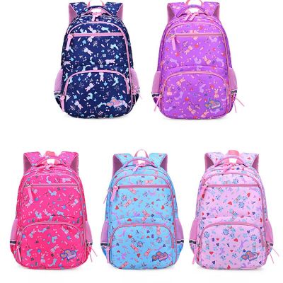 Flower Cartoon School Bag for Girls Waterproof Light Weight Children Backpack Bookbags Printing Kids School Backpack Women