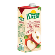 Combo 4 Hộp Nước Vfresh Táo Ép - Hộp Giấy 1L