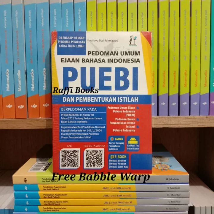 Buku PUEBI Pedoman Umum Ejaan Bahasa Indonesia dan Pembentukan Istilah ...