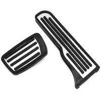 1 Set Car Foot Pedal Accelerator Pedal Car AT Gas Fuel Brake Foot Pedal Cover for 2016 - 2018