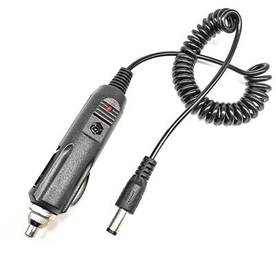 【LZ】❃  DC 12V Car Charger Charging Cable Spring Cord Line for Baofeng Two Way Radios Walkie Talkie UV-5R 5RE PLUS UV5A