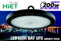 HIET LED HIGH BAY UFO ไฮเบย์ 200W  โคม โคมไฟโรงงาน ไฮเบย์   DAYLIGHT โคมไฮเบย์ รุ่น BRIGHT STAR ปรับกำลังไฟได้ 4 ระดับ  โรงงานอุตสาหกรรม โกดัง คลังสินค้า หรือพื้นที่ทั่วไป