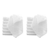 7 PCS 14PCS Towels Cotton White Superior Hotel Quality Soft Face Hand Towels 30X30cm