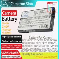 CameronSino Battery for Canon DC210 DC220 DC230 DC10 DC100 DC20 DC201 DC21 DC22 DC40 DC50 DC51 fits Canon BP-208 camera battery ready stockagapi